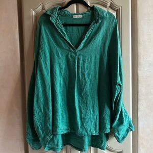 Oversized 100% Linen Shirt